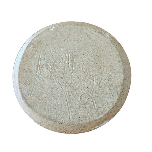 Vintage Korn Pottery Studio Speckled Stoneware Ceramic Vase - Picture 5 of 9